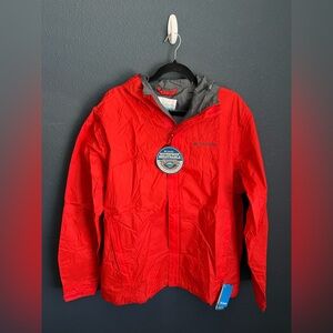 Columbia Men’s Waterproof Orange Rain Jacket